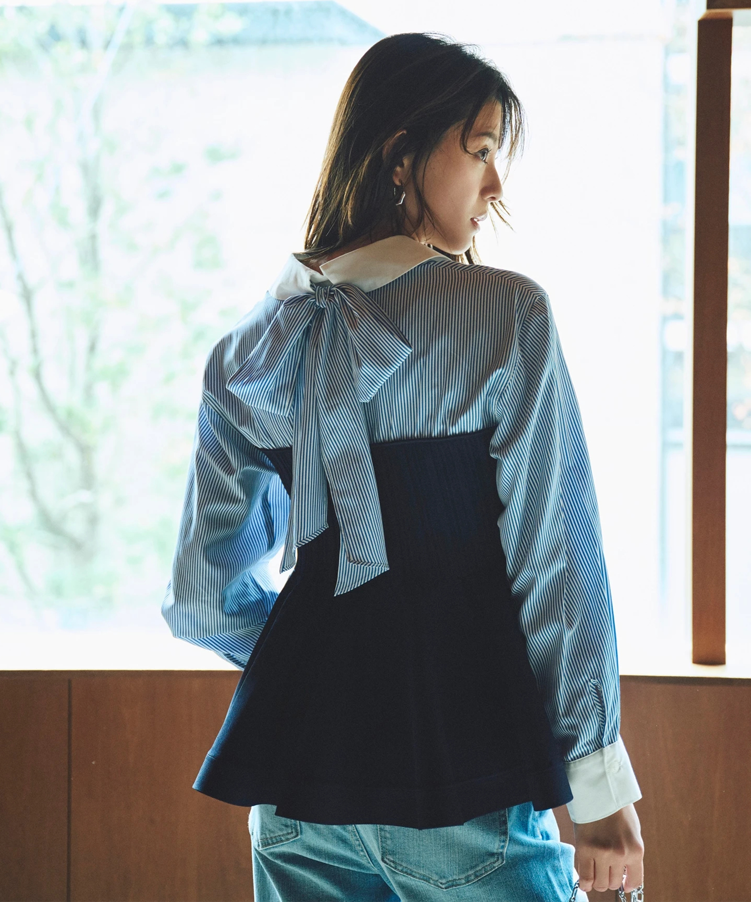 シャツレイヤードライクニット | ニット | JUSGLITTY（ジャス