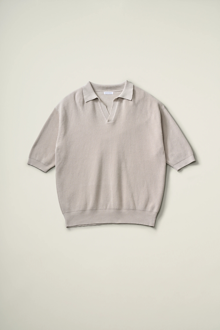 Cotton Rib Knit Skipper Shirt | KNIT | KAPTAIN SUNSHINE ONLINE STORE