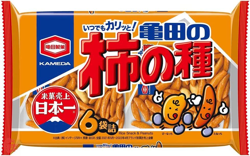 Kameda Seika Kameda's persimmon seeds 6 bags 180g x 6 bags – Japacle