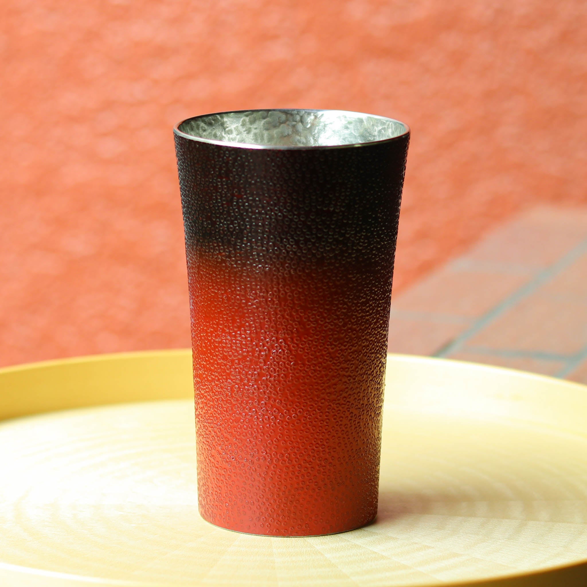 大阪浪華錫器 タンブラー | 津軽仕上げ 微粒面 | 黒 | 大阪錫