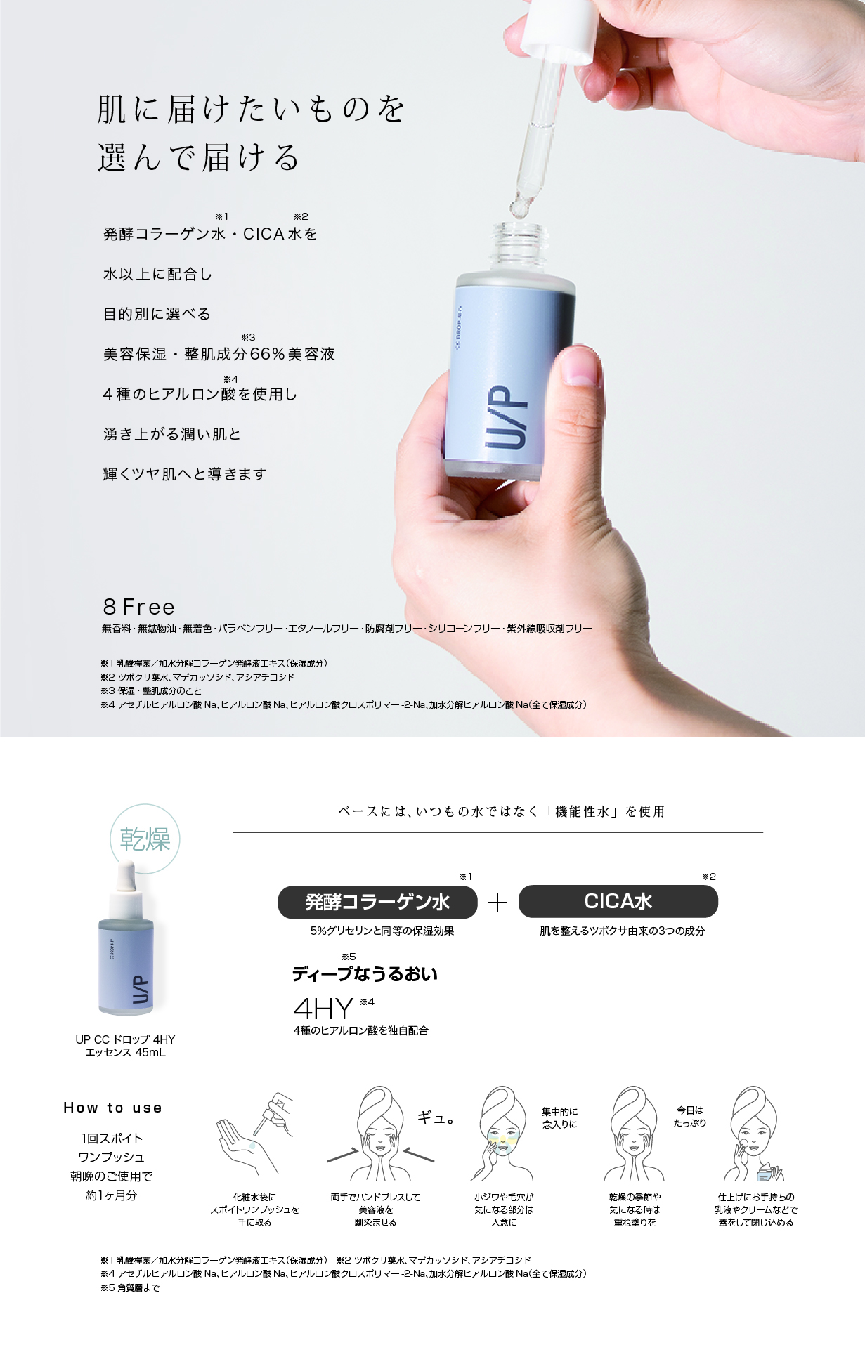 UP CC ドロップ 4HY エッセンス 45mL – JAPANGALS公式サイト