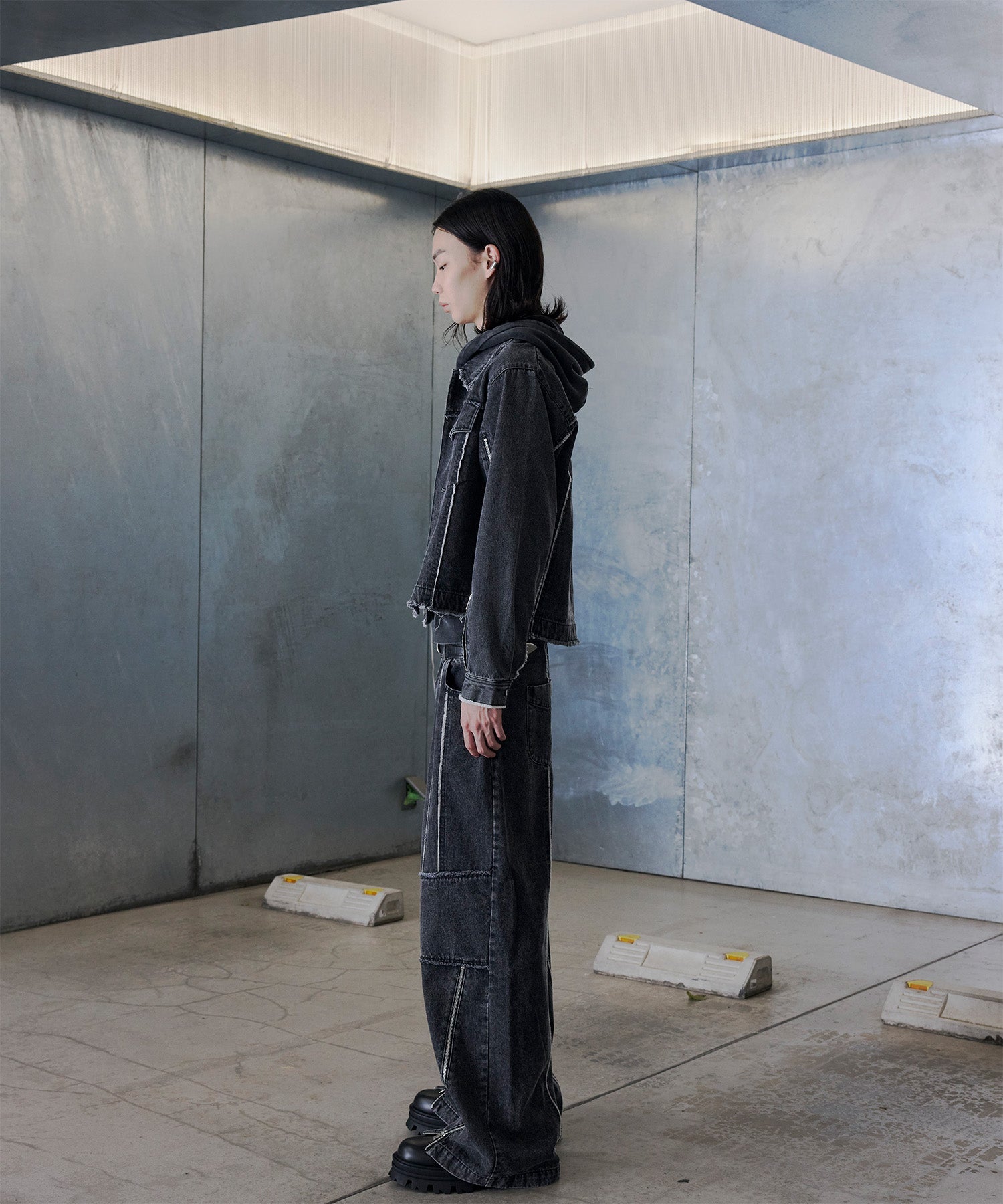 Washed Zip-Sleeve Denim Jacket – Jent Louis