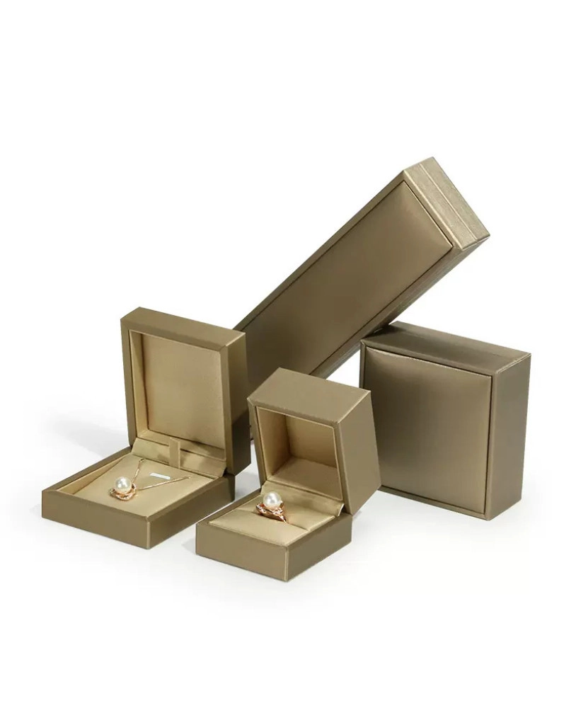 高級ゴールドレザージュエリーギフトボックスブレスレット包装箱販売