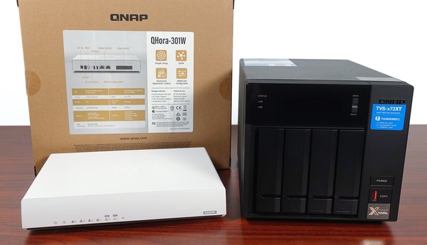 QNAP QHora-301W」をレビュー。10Gb LAN対応NASに最適なWiFi6対応無線
