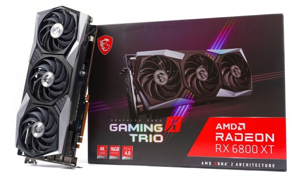 MSI Radeon RX 6800 XT GAMING X TRIO」をレビュー。Radeon初のGAMING