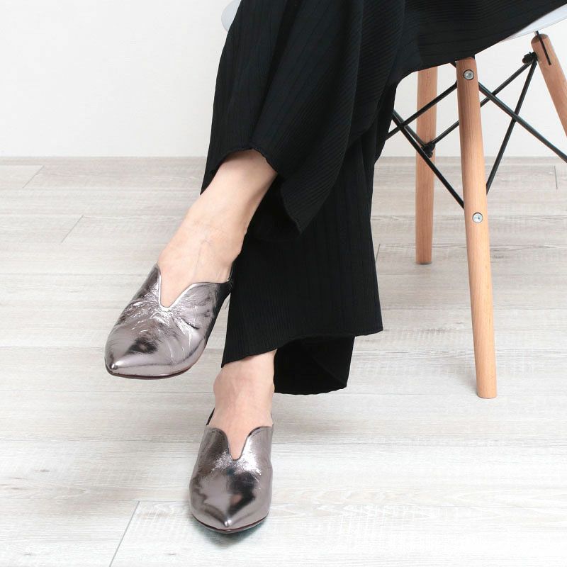 MANA パンプス ふかふかバブーシュ メタリック マナ 571170 | jolisac