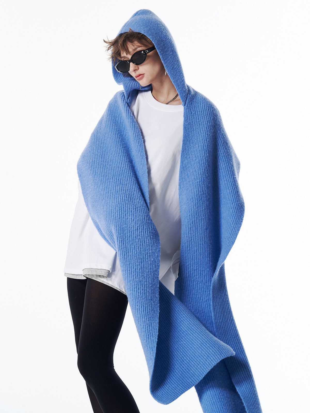 WOOL CASHMERE HOODIE MUFFLER – JOSEMOON