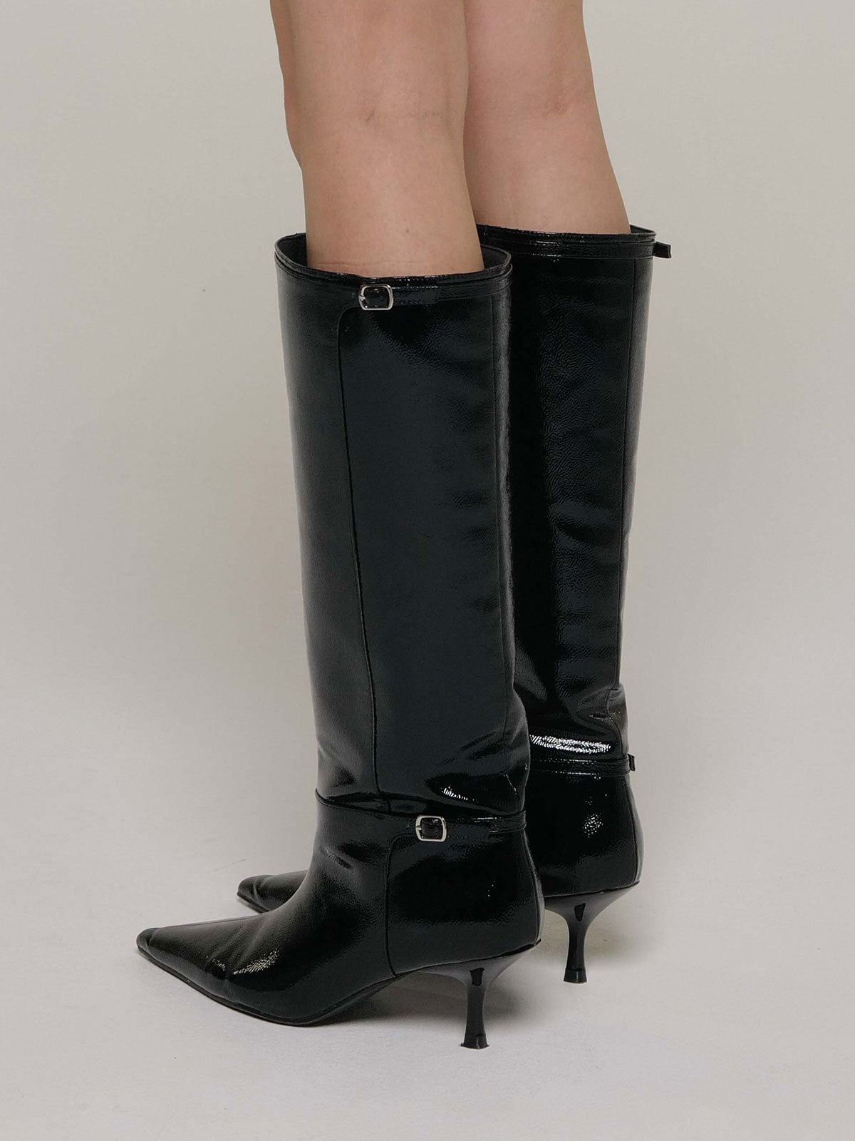 BUCKLED LONG BOOTS – JOSEMOON