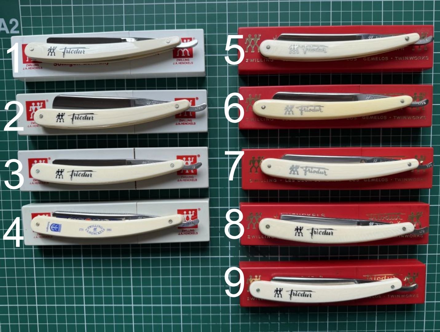 NOS J.A. Henckels Solingen Zwilligswerk Friodur Inox Germany