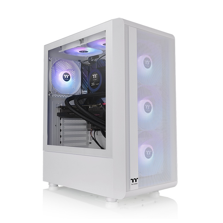 ThermaltakeThermaltake S200 TG ARGB Snow Mid Tower Chassis Thermaltake
