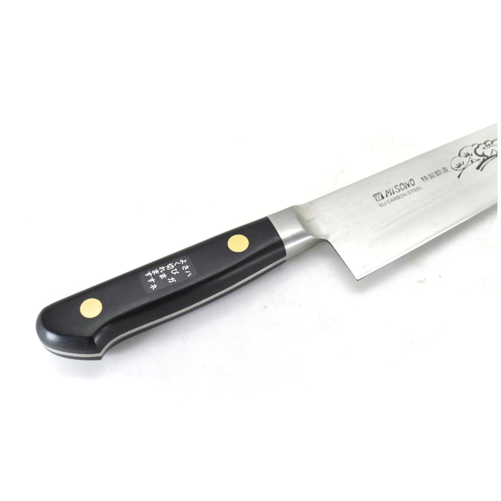 ミソノ《EU・カーボン鋼シリーズ》牛刀【花の彫刻入り】 – YuiSenri
