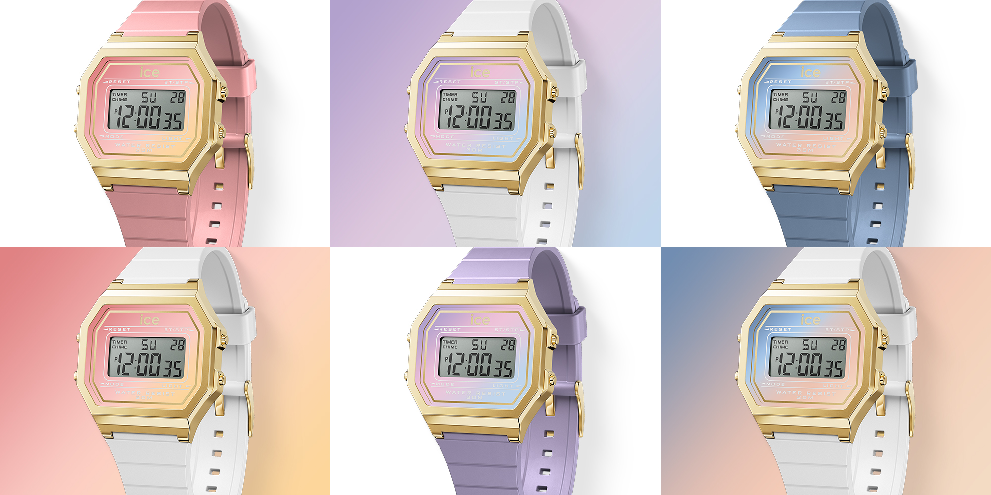 春らしさあふれるカラーが特徴の新作腕時計「アイス デジット レトロ
