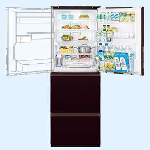 美品】SHARP 冷蔵庫 SJ-GH35G-W 2020年製 350L 両開き 美品】SHARP