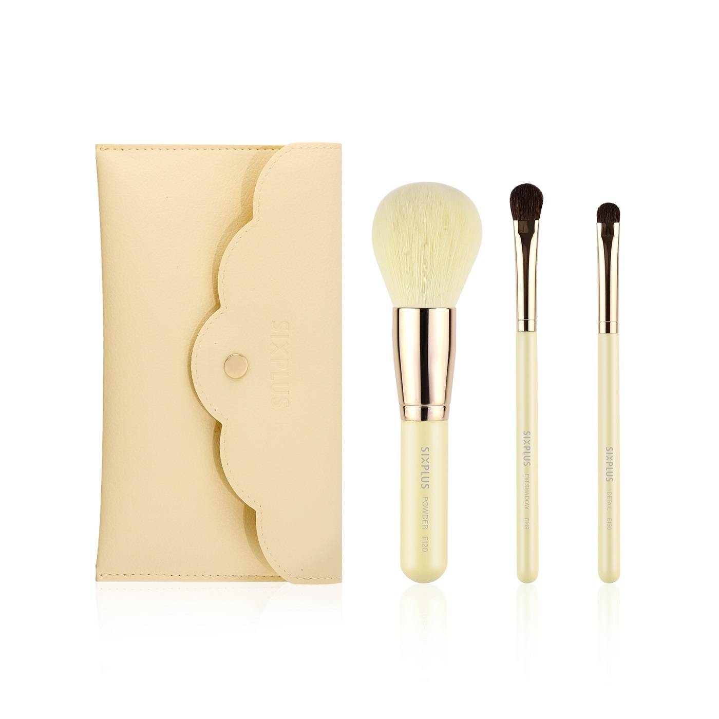 SIXPLUS ペイルイエローメイクブラシ3本セット | SIXPLUS公式サイト