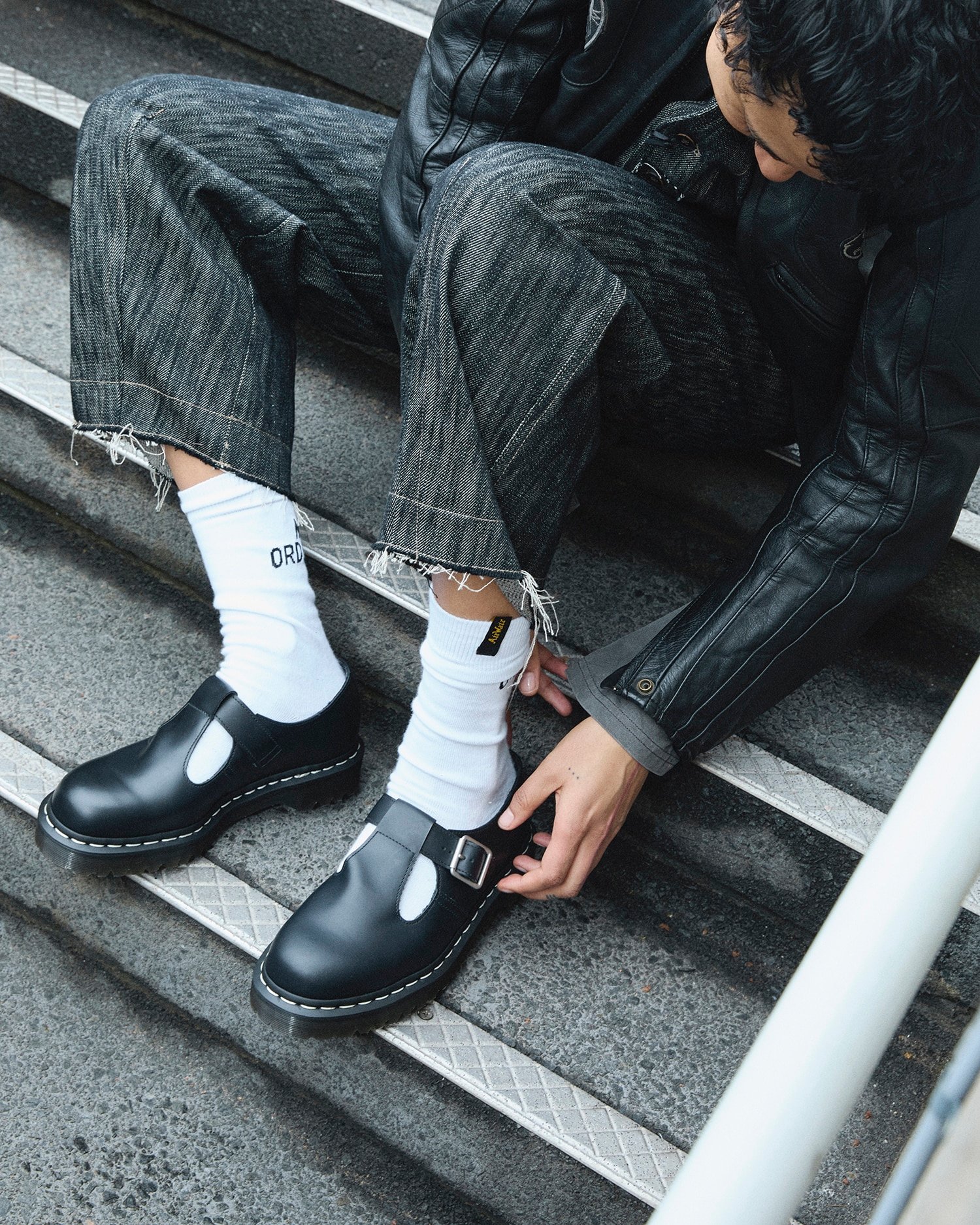 APAC限定】POLLEY BEX ホワイトステッチ Tバー シューズ