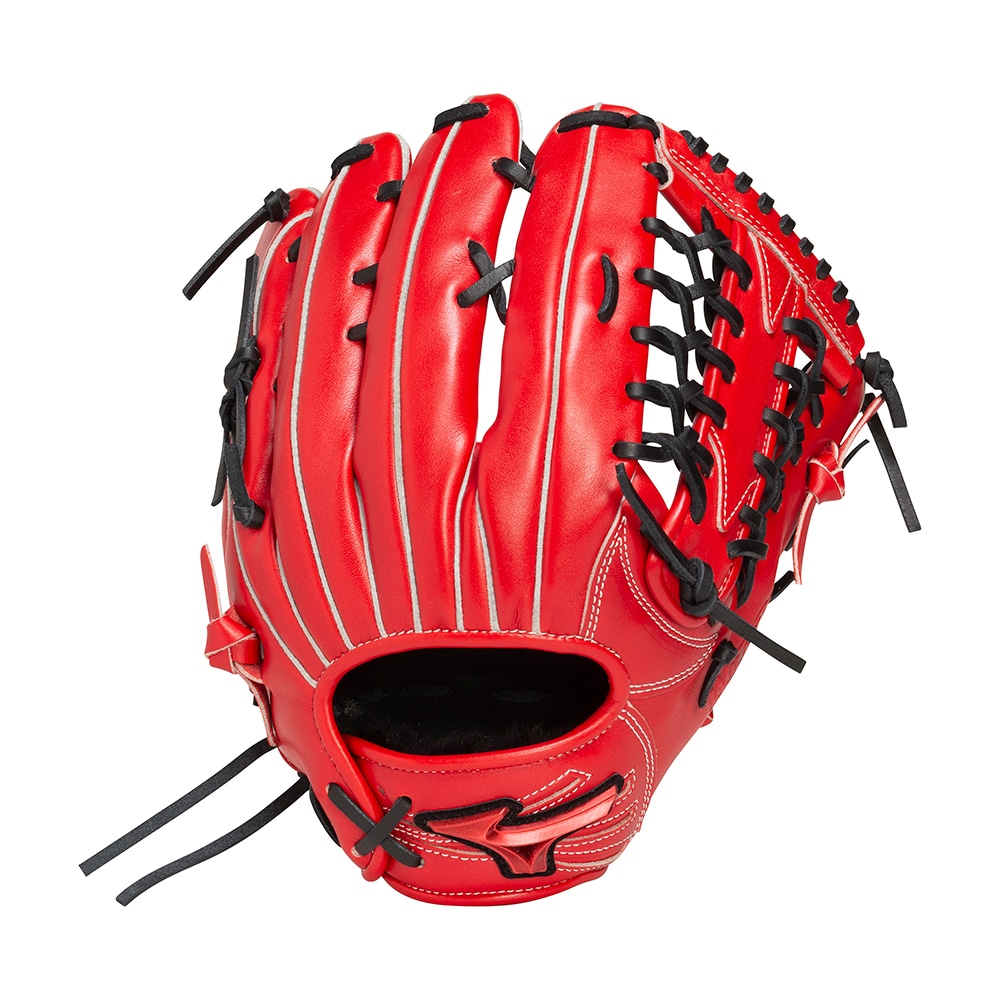 Fires 軟式グローブ 赤黒 大人用 外野用 Fires 軟式グローブ 赤黒 大人