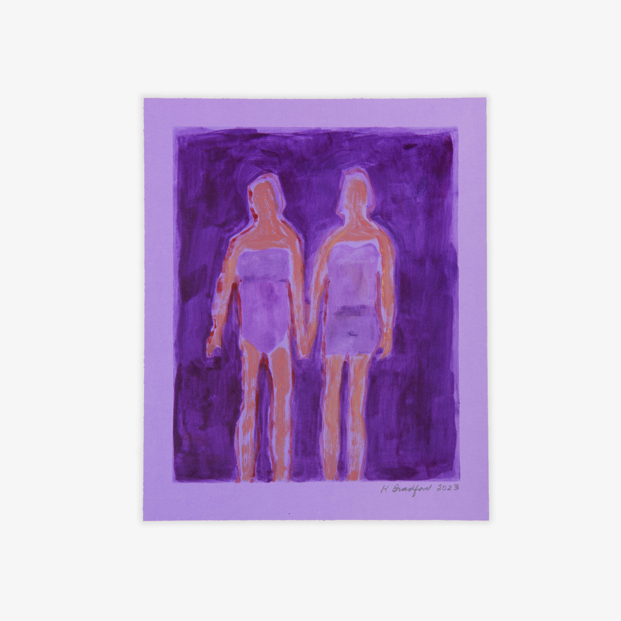 Katherine Bradford • Holding Hands • Monoprints • JRP|Editions