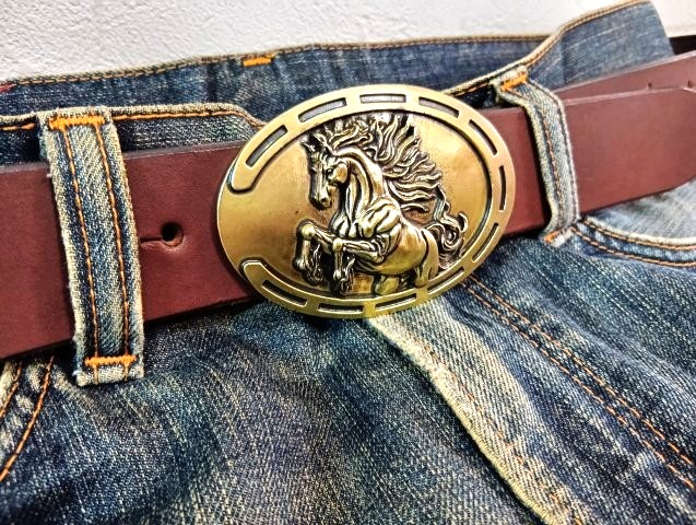 JUN COMPANYオリジナルデザイントップバックル 【暴れ馬】 JC-007