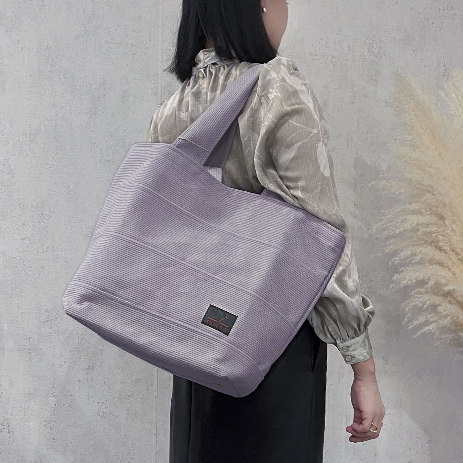 sasicco トート40 ラベンダー | 三河木綿 刺子織 | タネイ | 柔道着の