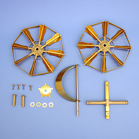 五月幟備品 鯉のぼり用矢車単品 ベランダセット用アルミ黄金矢車 – 寿