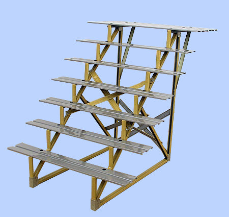 雛人形・雛段 7段 幅1.5m50号 スチール段 毛氈用 – 寿鳳人形の東芸