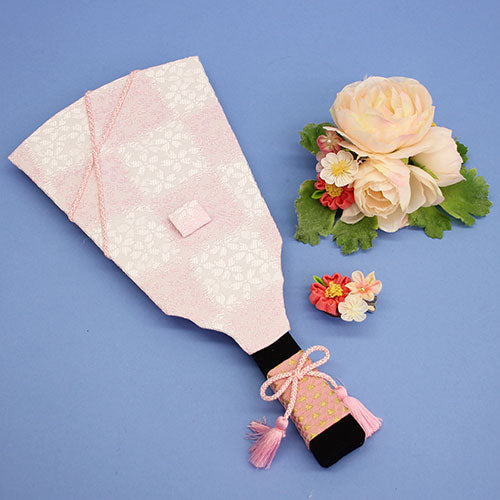 お花の羽子板 9号髪飾りが外せるおしゃれな羽子板 洋花(白)白桐