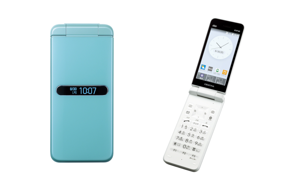 auから泡ハンドソープなどで清潔に使えるフィーチャーフォン「GRATINA