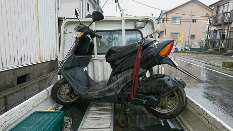 長期放置原付スクーターの買取、無料廃車手続き | バイクコム湘南
