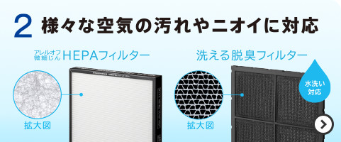 加湿空気清浄機 自動おそうじ クリエア EP-LVG90 ： 日立の家電品