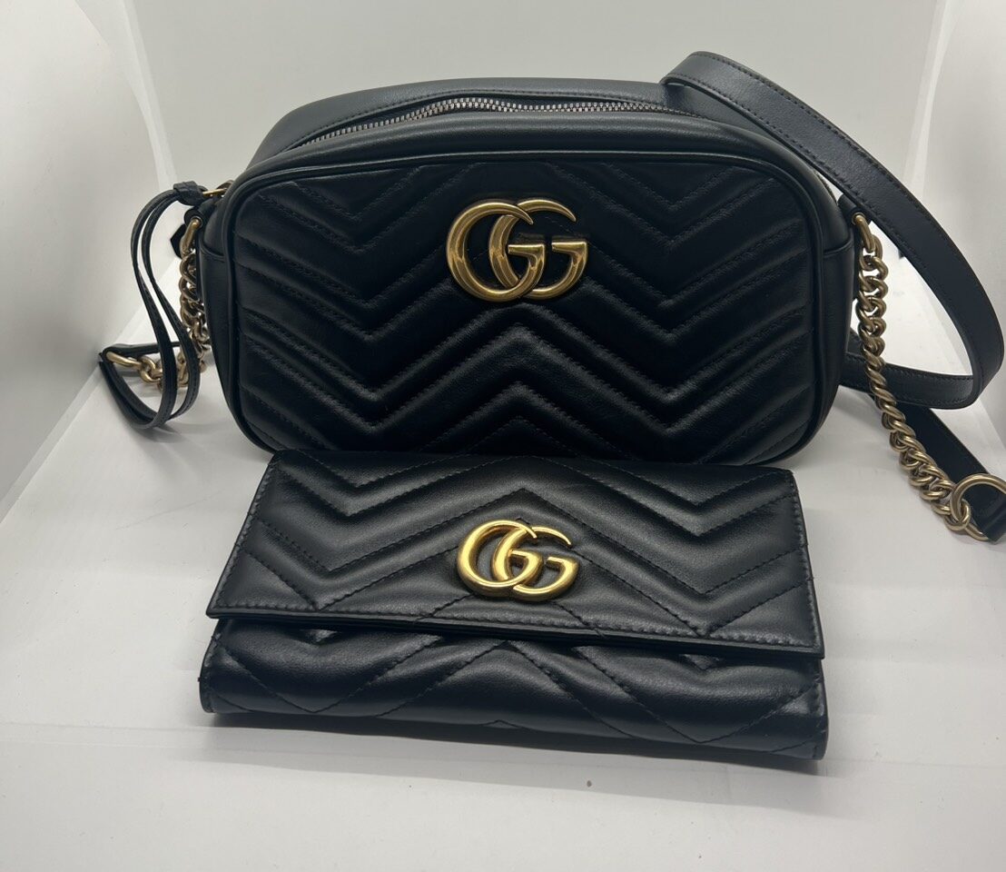 GUCCI GGキャンバス×レザー ミニバッグ アクセサリーポーチ 買取実績