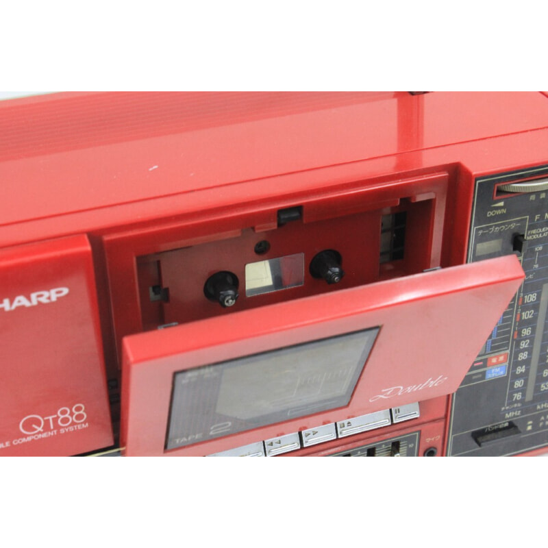 買取実績 |SHARP シャープ QT-88R ダブルラジカセ スピーカー分離型