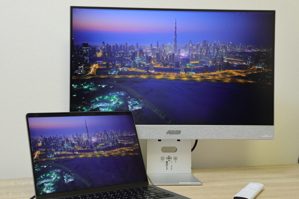 ASUS ZenScreen Smart Monitor MS27UCをレビュー！ 便利機能が豊富