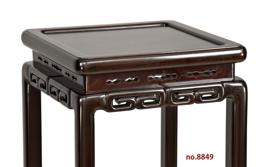 花台: 紫檀 角高卓 日本製 高さ61cm 大阪唐木指物 no.8849 / 唐木家具OSAKA