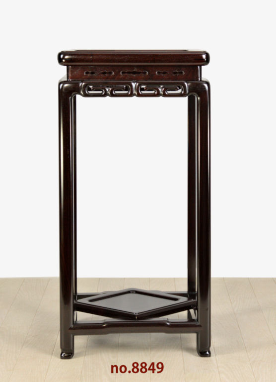 花台: 紫檀 角高卓 日本製 高さ61cm 大阪唐木指物 no.8849 / 唐木家具OSAKA