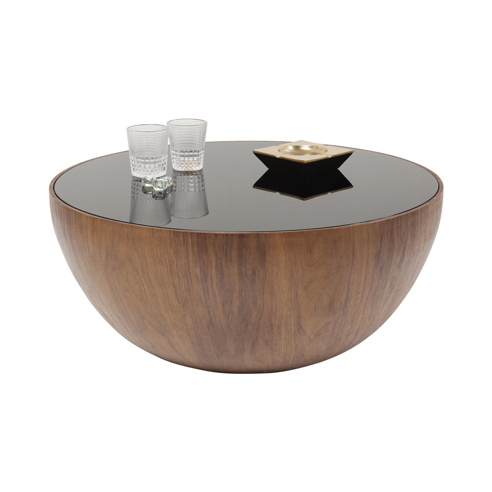 ティアドロップウォルナット O80cm ローテーブル/コーヒーテーブル