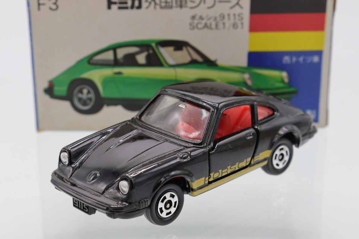 ミニカーショップ ケンボックス トミカ 青箱☆F2☆ポルシェ911 S (黒