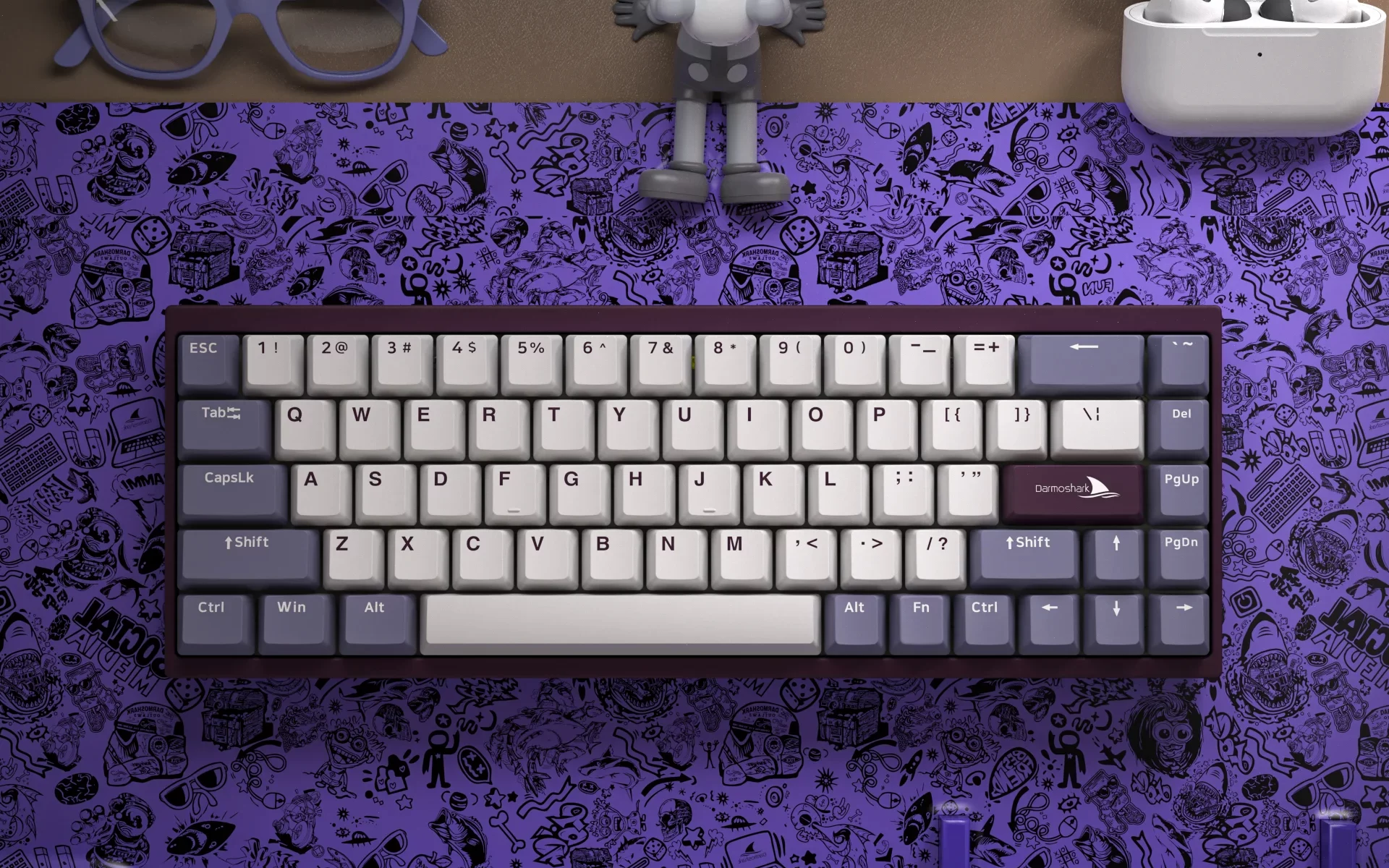 ラピッドトリガー対応キーボードDarmoshark KT68 通常モデルがついに