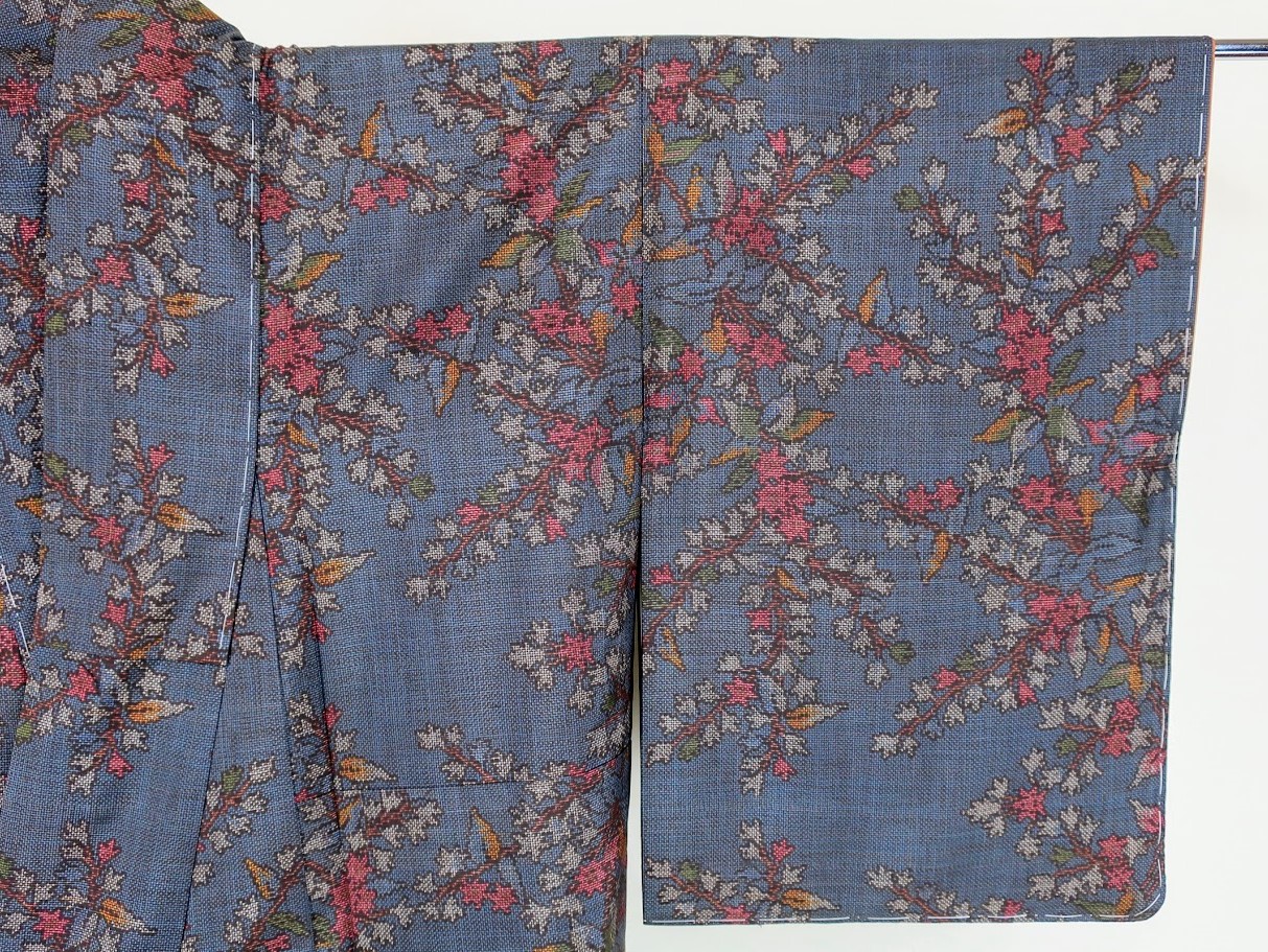 大島袷衣／仕立て替え＋八掛取替え 大阪市 T.K 様 - 着物 お仕立て