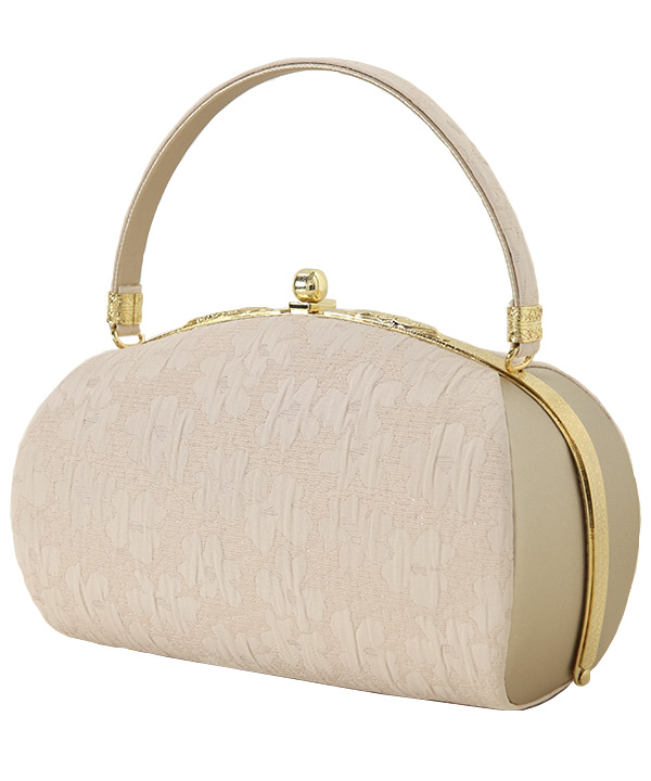 オプション小物レンタル】草履バッグセット ふくれ織 ベージュ