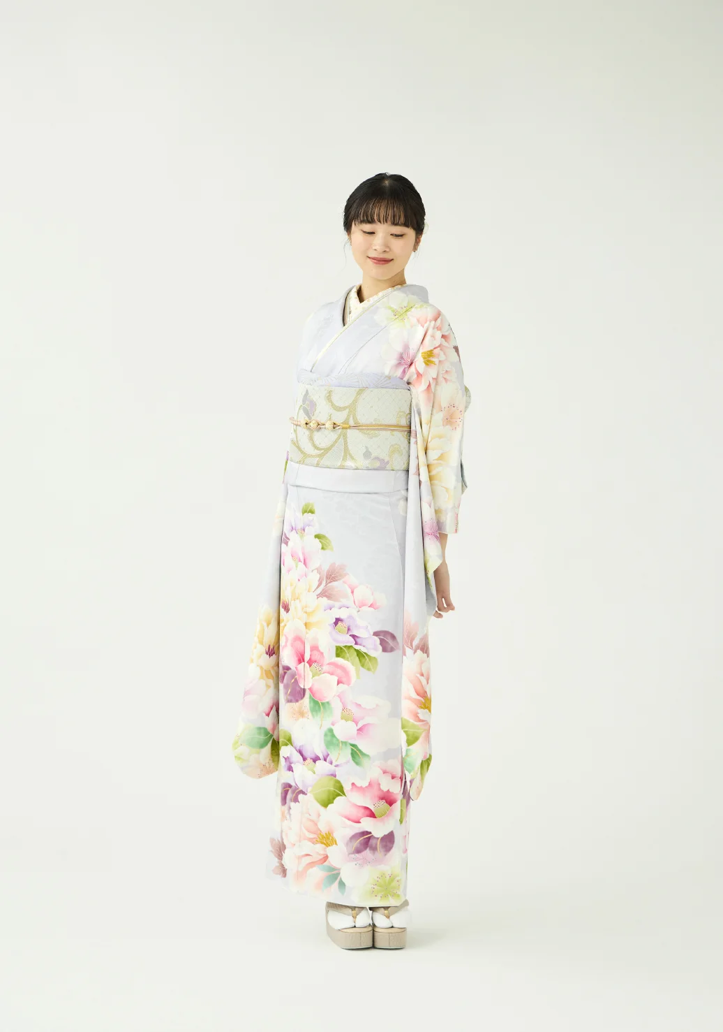 振袖／幸せブーケ／パープル | 振袖レンタル·購入や成人式の着付けは