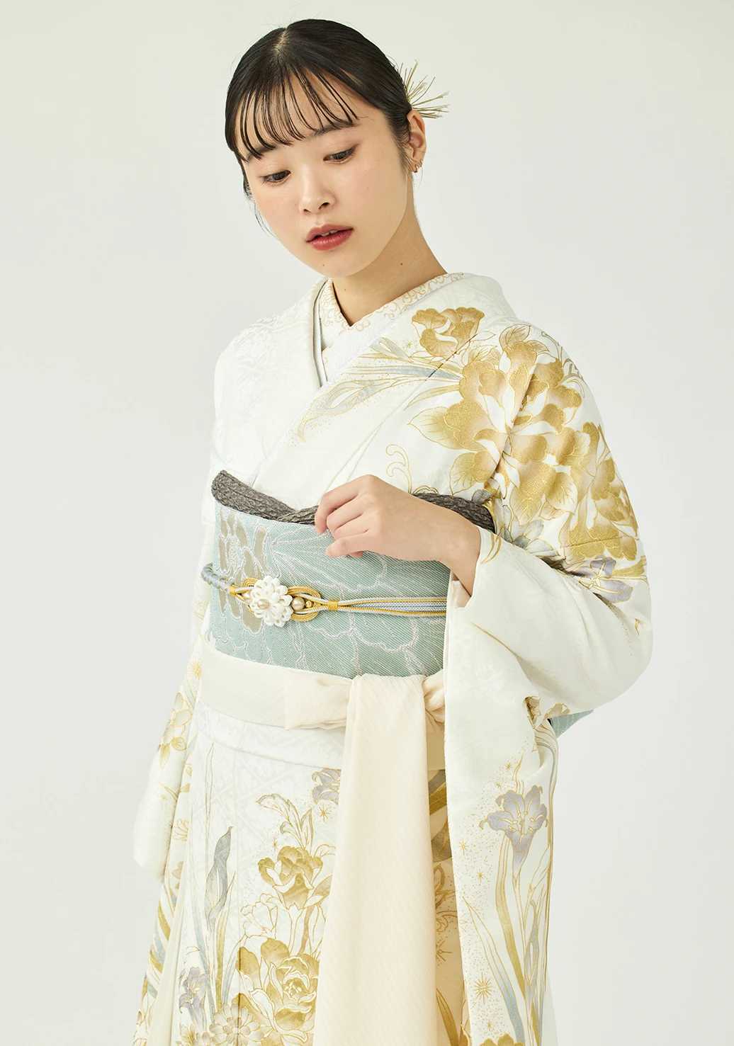 振袖／更紗ぼたん／純白 | 振袖レンタル·購入や成人式の着付けは