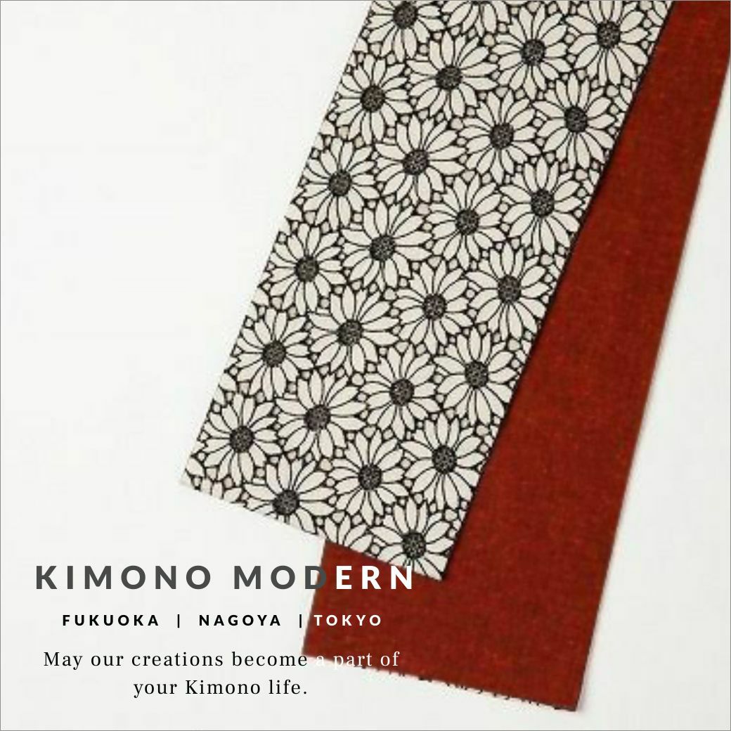 リバーシブル半幅帯＞フェミニンレースの半幅帯＊マーガレット | 着物