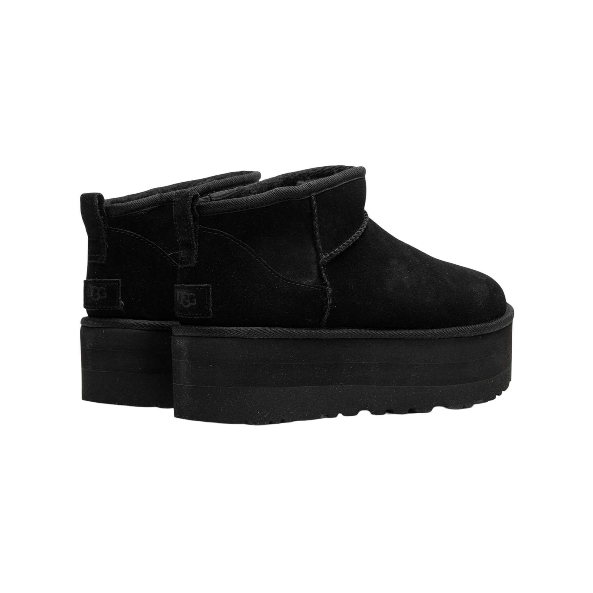 UGG Classic Ultra Mini Platform Boot Black - KICKOUT