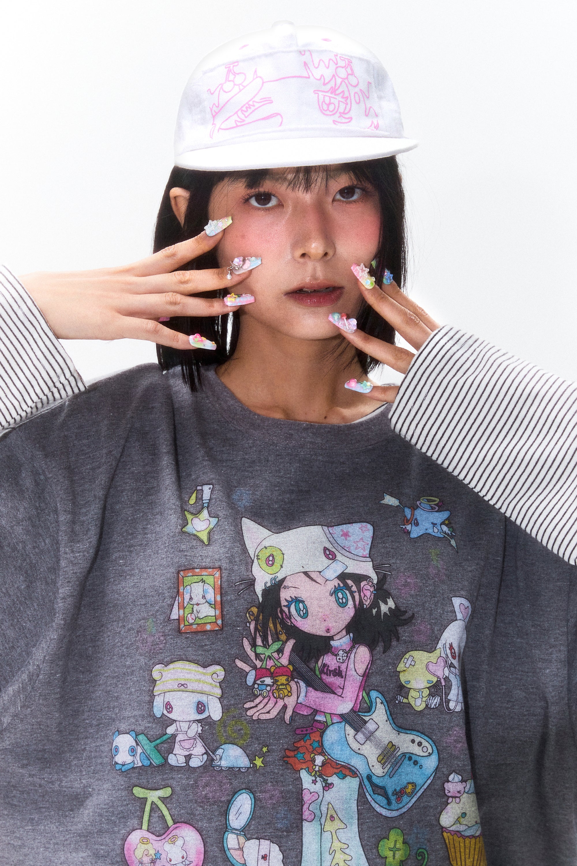 KIRSH X SUNONEBIRD アイグラフィックボールキャップ【ネイビー】