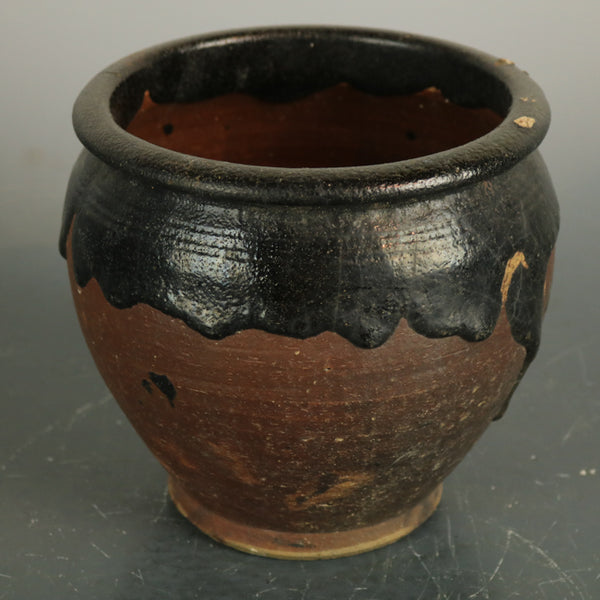 美しい古美蔵から釉薬のプチプチしたかなり雰囲気のある壺 美しい古美