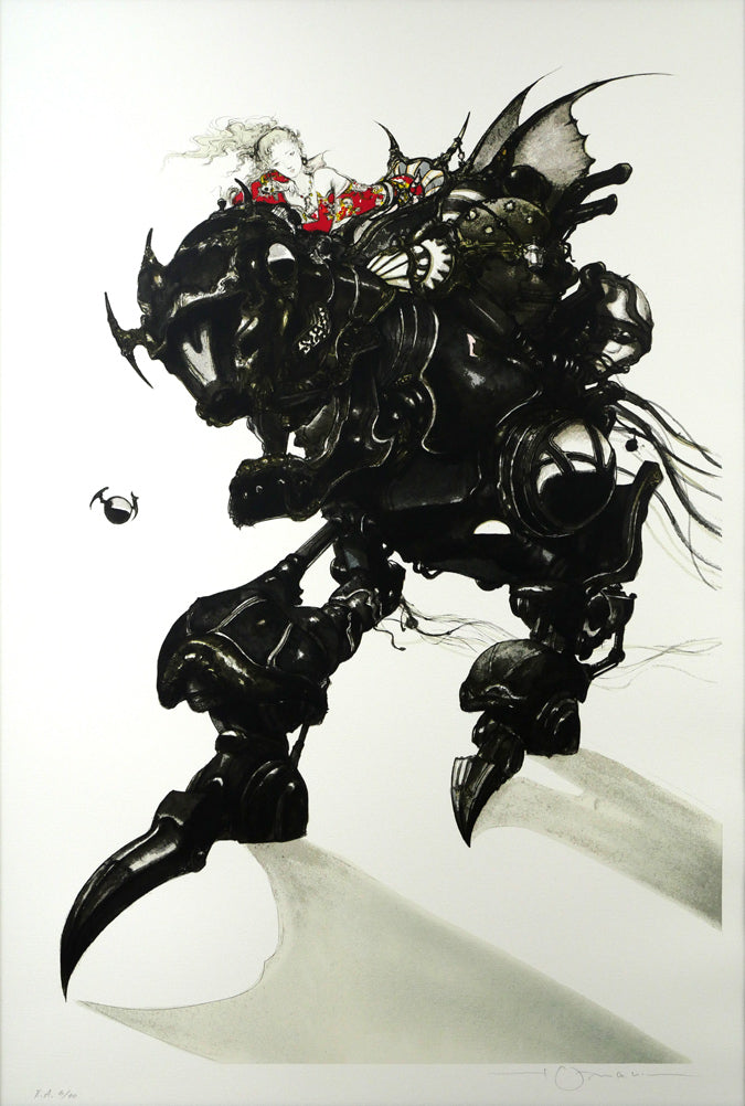 天野喜孝「アーマー（FF6 魔導アーマー ティナ）」リトグラフ 絵画買取