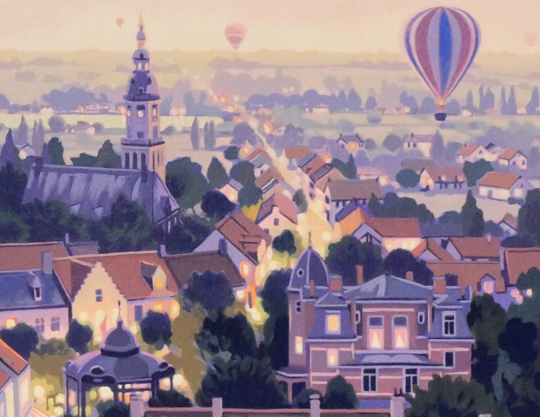 笹倉鉄平「パサージュ デ ルミエール 光の河」シルクスクリーン版画