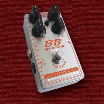 □シングルコイルに抜群の相性です。XOTIC BB Preamp-MB Custom Shop