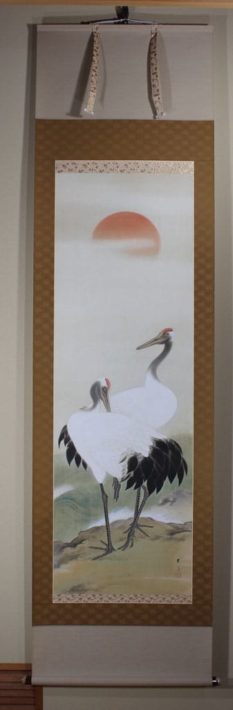 旭日双鶴｜新・古美術 高美堂（こうびどう）｜掛軸販売・通販・買取
