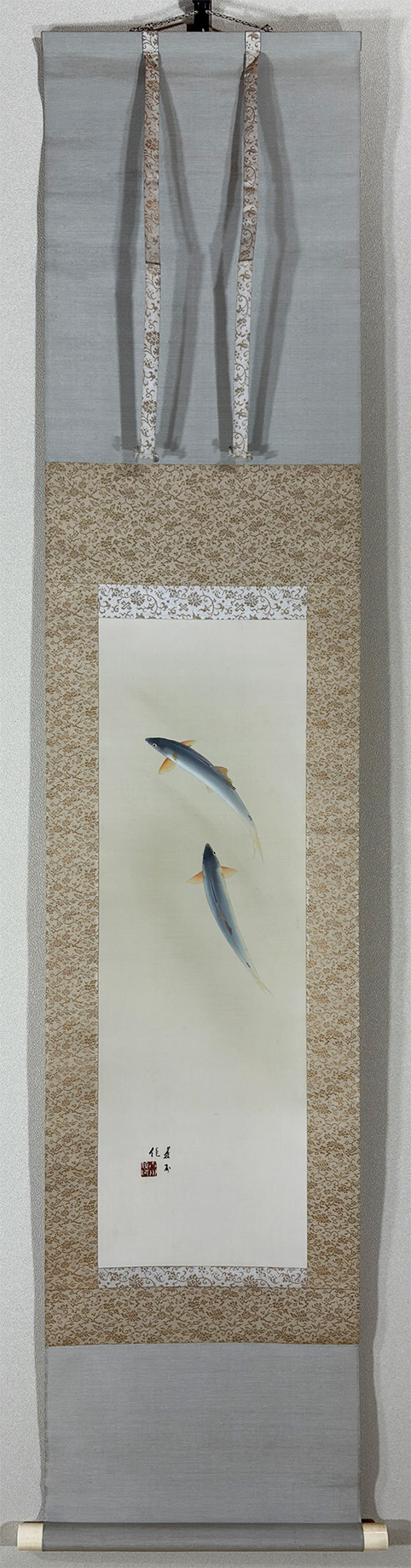 香魚｜ミニ掛軸｜新・古美術 高美堂（こうびどう）｜掛軸販売・通販